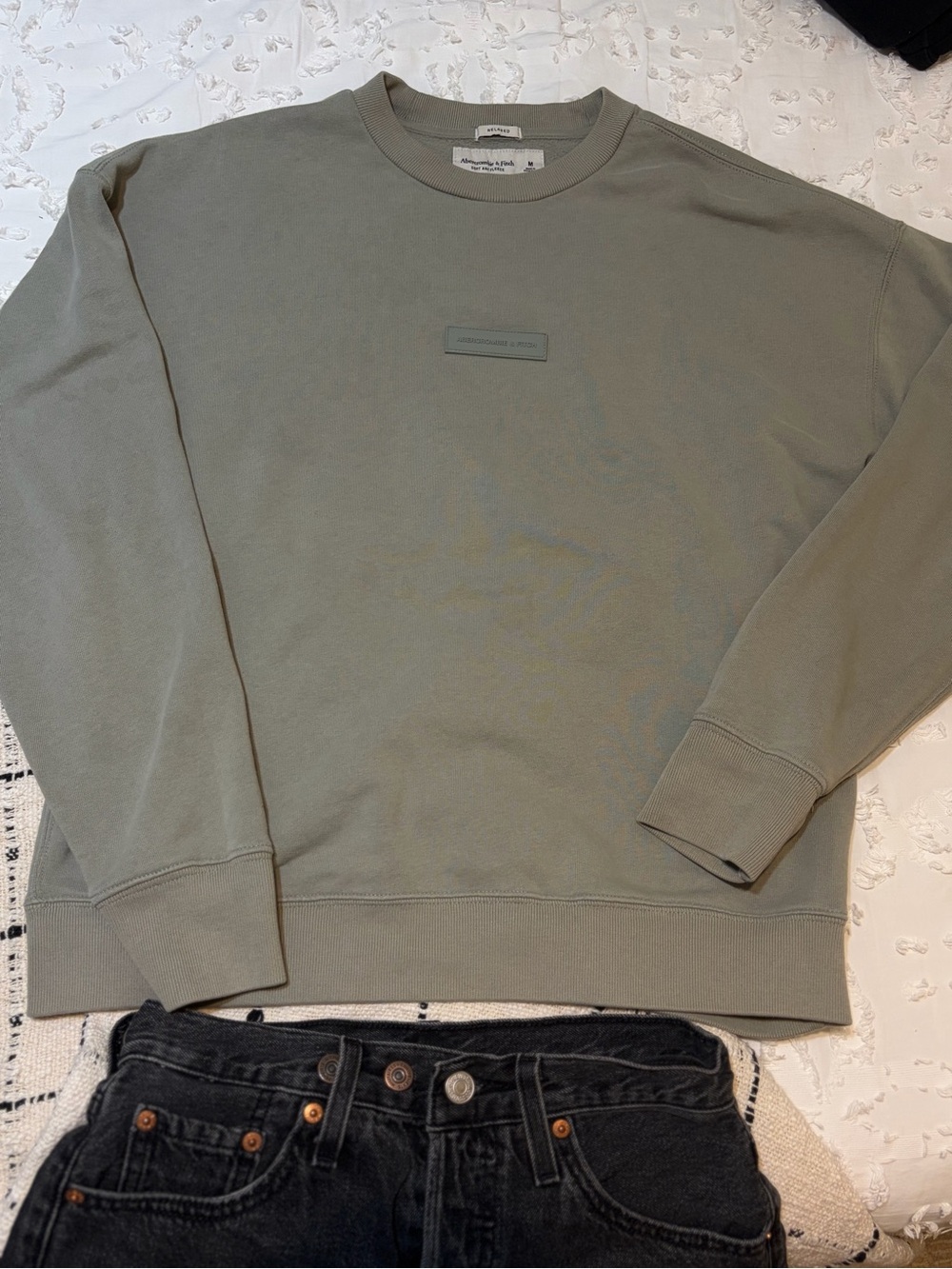 Light Green Abercrombie and Fitch Crew